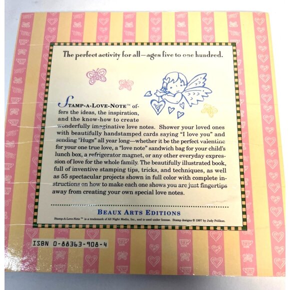 Stamp-A-Love-Note Book For Rubber Stamps By Beaux Arts Editions Book Only - Picture 2 of 3